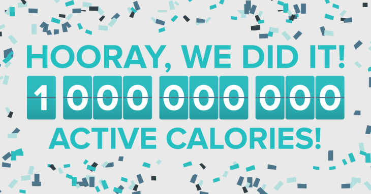 1 billion active calories burned