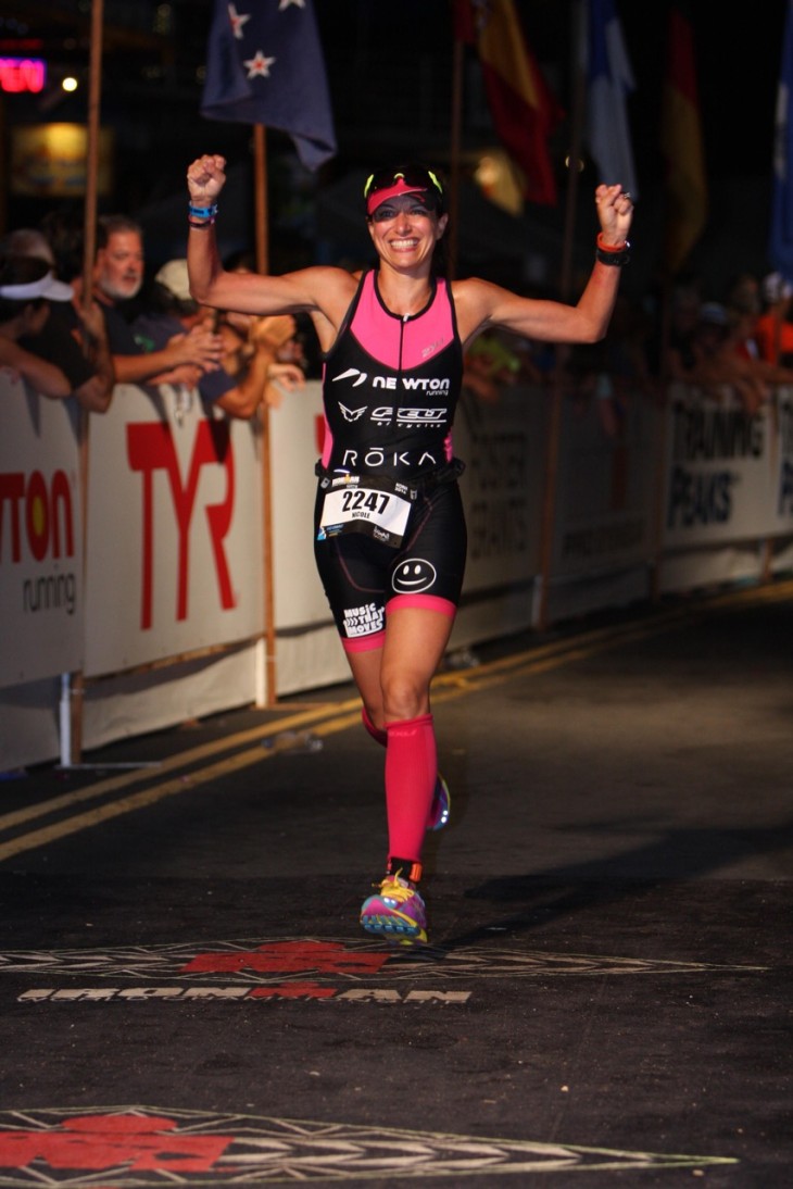 Nicole finishes her first Ironman