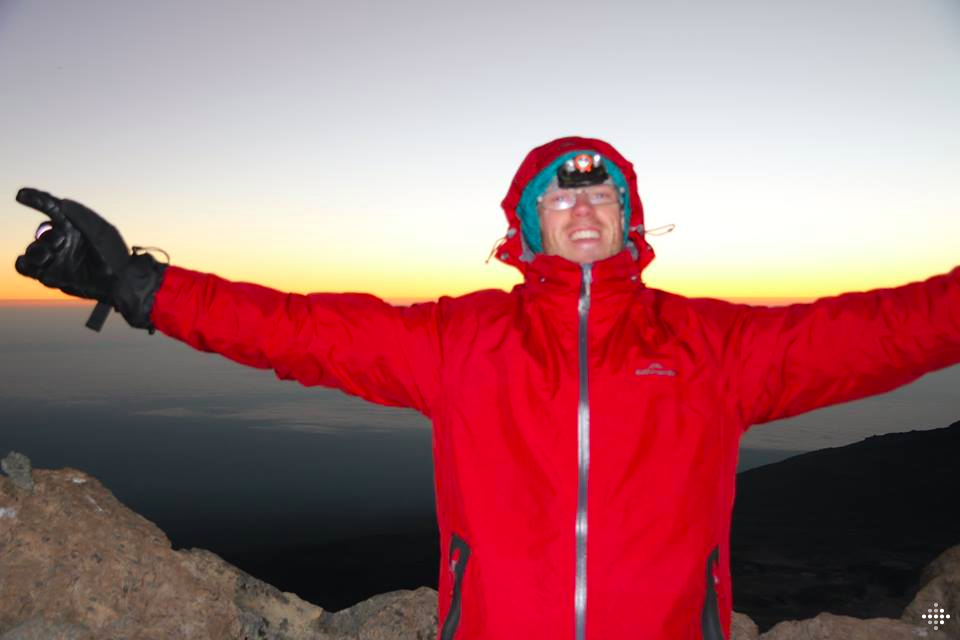 "Climbing to the summit, I faced up to and overcame what was the toughest mental battle of my personal life to date. I reached Gilman’s Point just as the sun was rising," says Rik.