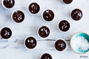 Healthy recipe for dark chocolate and almond butter cups