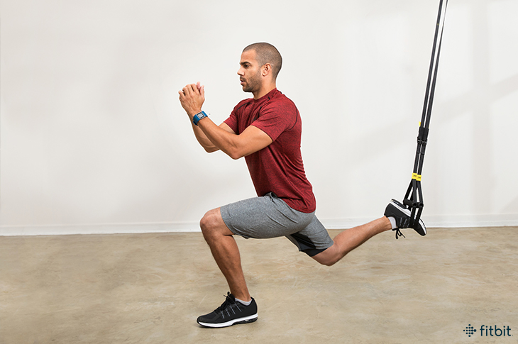 TRX suspended lunge