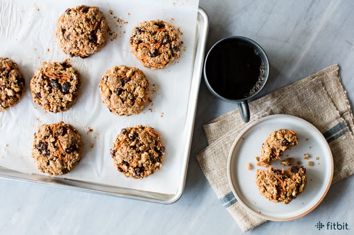 Healthy recipe for carrot breakfast cookies. 