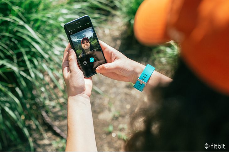 Fitbit app selfies