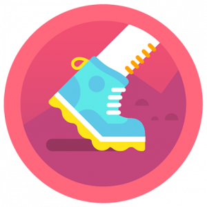 Fitbit Badges: Hiking Shoes