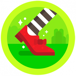 Fitbit Badges: Ruby Slippers