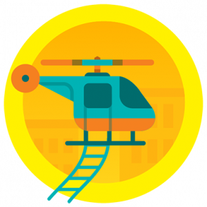 Fitbit Badges: Helicopter