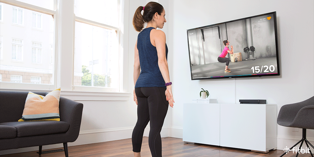 Fitbit Coach on Xbox with heart rate integration