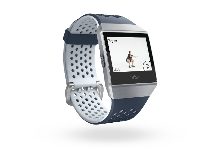 Squat Exercise on the Fitbit Ionic adidas Train app