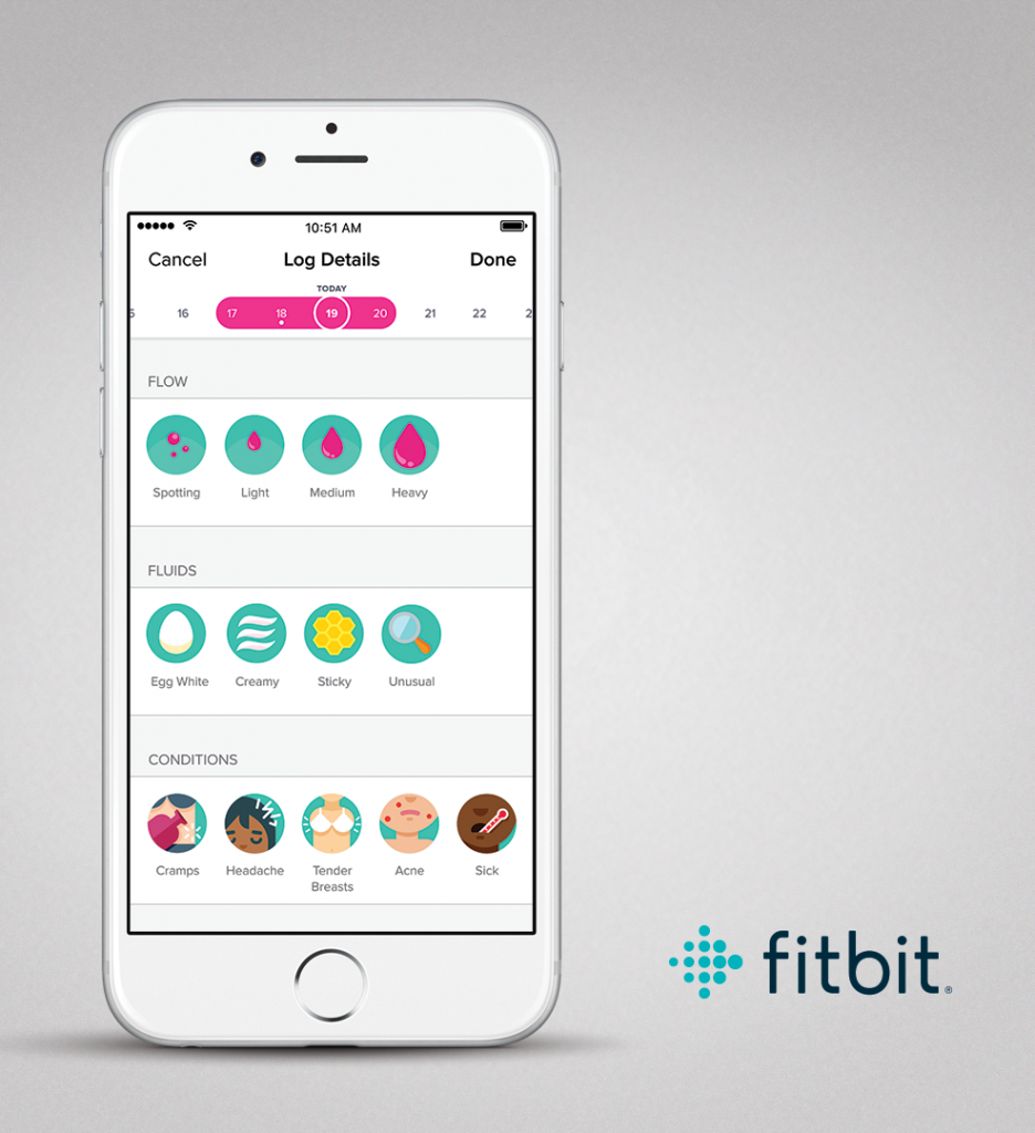 Fitbit female health tracking symptoms